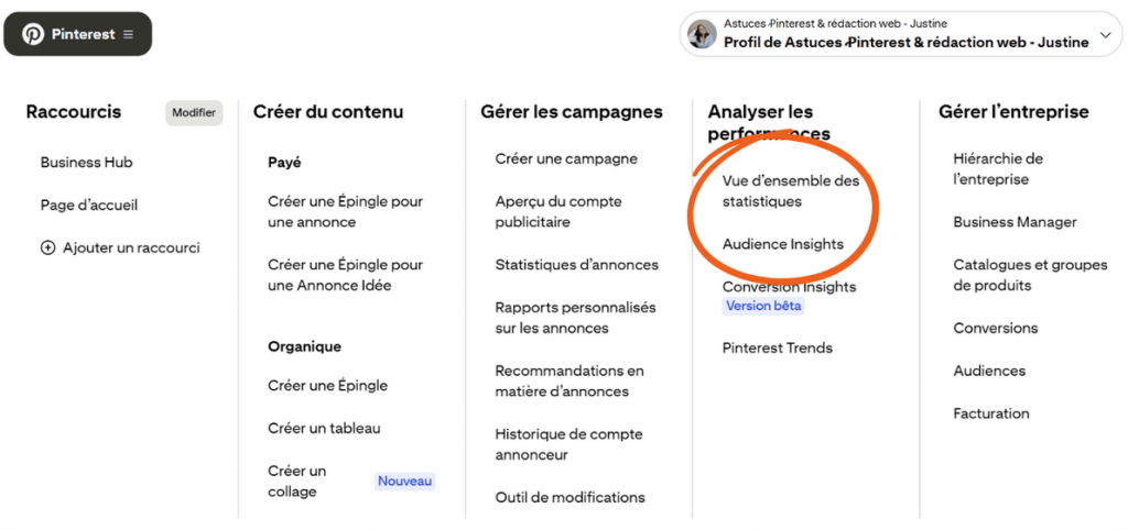 acces-pinterest-analytics-ordinateur-business-hub